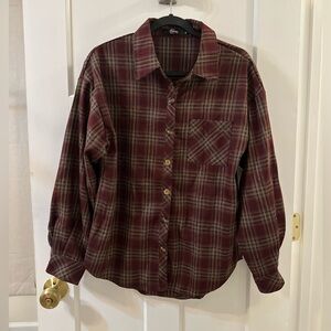 Brand new Plaid Button-Up Shirt